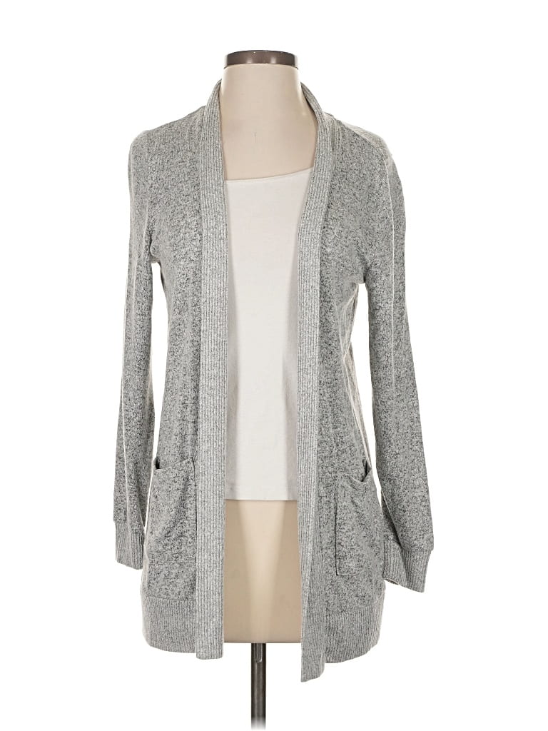 Pre-owned Market & Spruce Cardigan Sweater In Gray