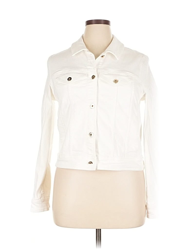 Pre-owned Kate Spade New York Jacket In White