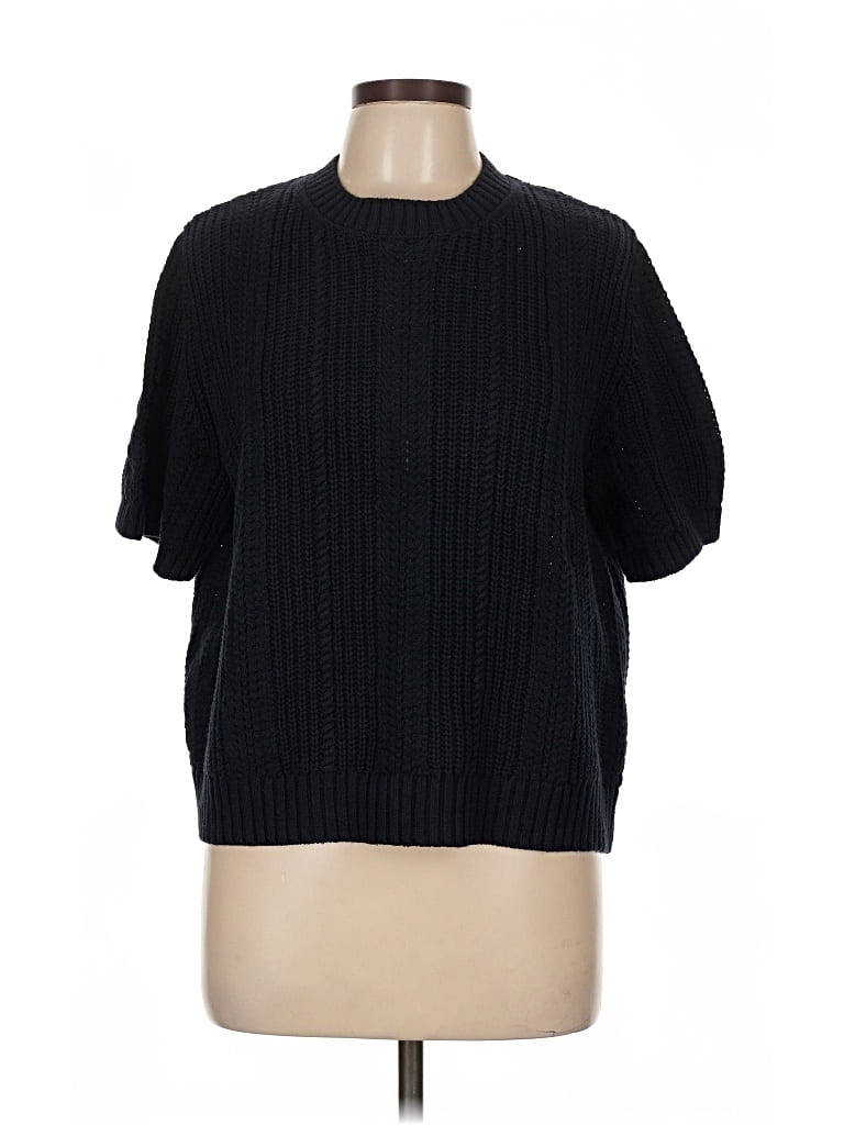 Pre-owned Splendid Pullover Sweater In Black