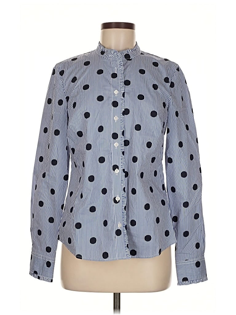 Pre-owned Boden Long Sleeve Button Down Shirt In Blue