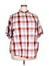 Lee 100% Cotton Plaid Red Short Sleeve Button-Down Shirt Size XXL - photo 1