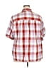 Lee 100% Cotton Plaid Red Short Sleeve Button-Down Shirt Size XXL - photo 2