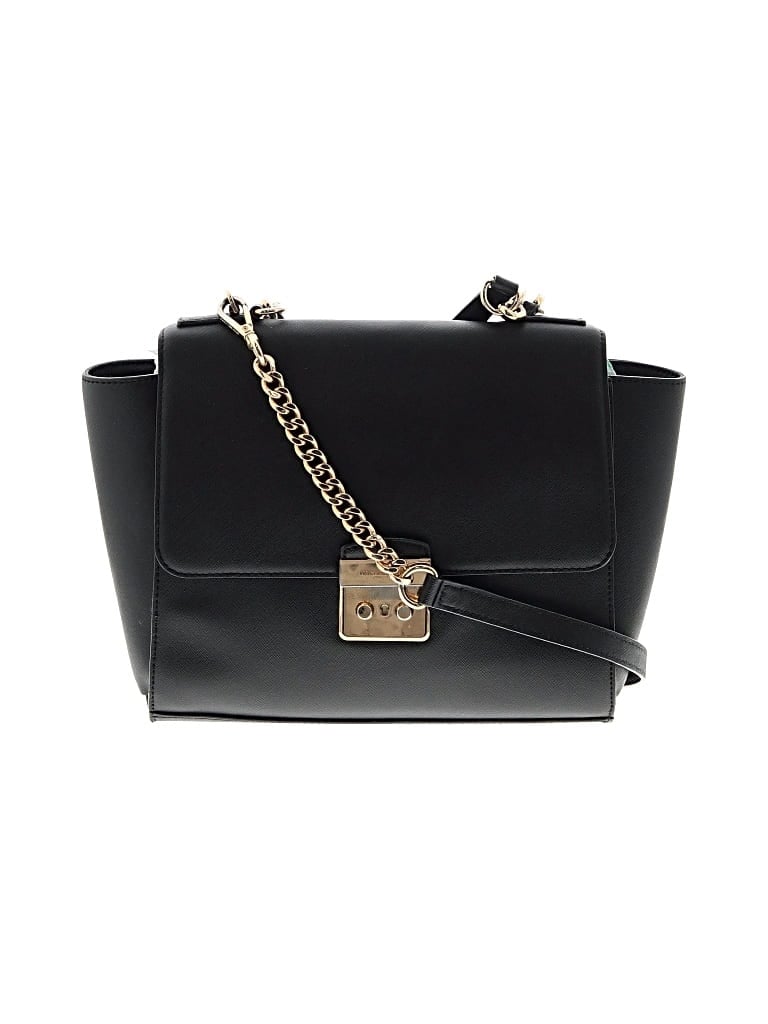 Pre-owned Michael Michael Kors Leather Satchel In Black