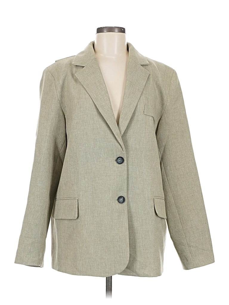 Pre-owned Assorted Brands Blazer Jacket In Green