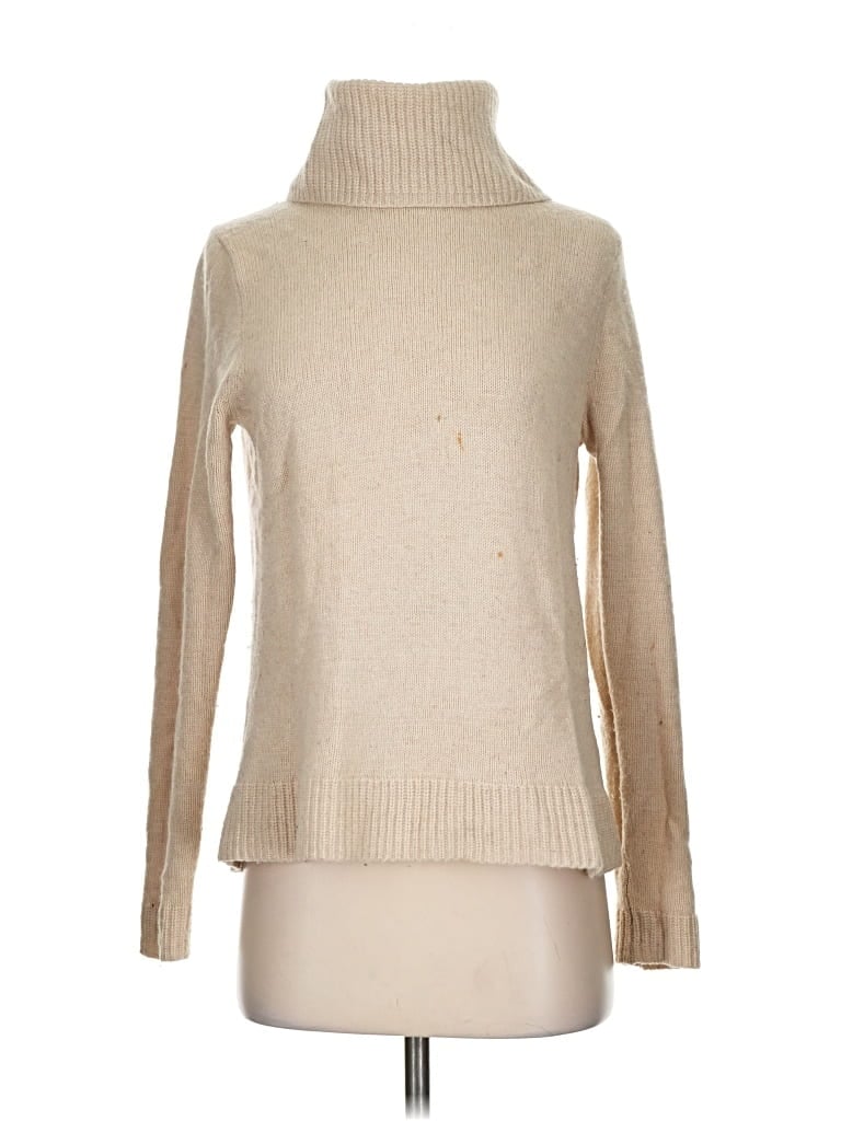 Pre-owned J.crew Factory Store Turtleneck Sweater In Brown