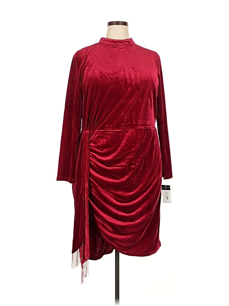 Tahari By Asl Cocktail Dress In Burgundy