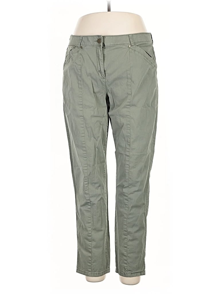 Pre-owned Chico's Khaki Pant In Green