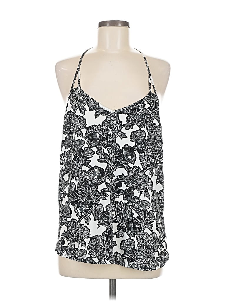 Pre-owned Express Sleeveless Blouse In Silver
