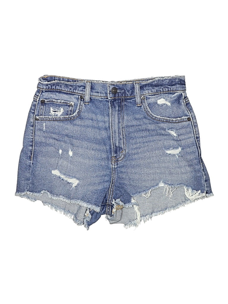 Pre-owned Abercrombie & Fitch Denim Shorts In Blue