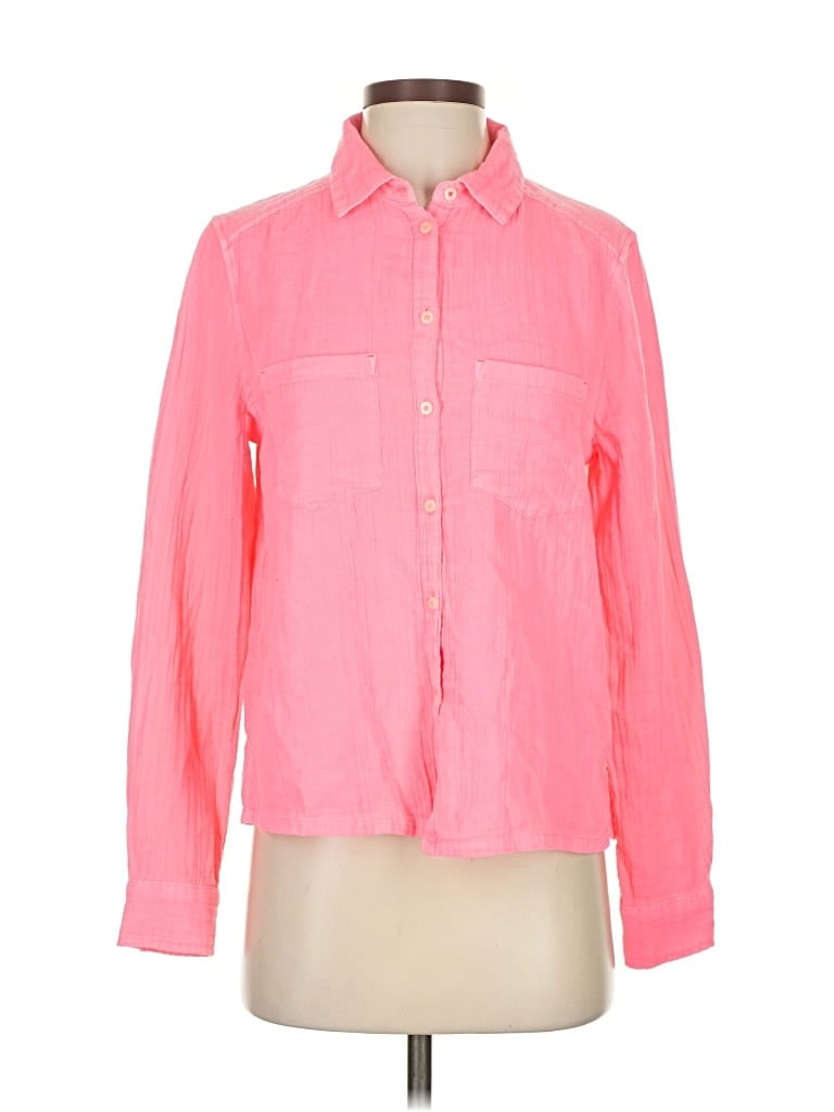 Pre-owned Vineyard Vines Long Sleeve Button Down Shirt In Pink