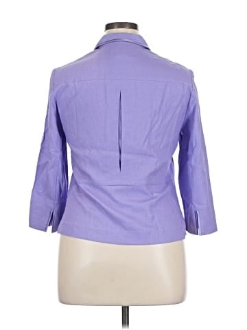 Norton McNaughton 3/4 Sleeve Button-Down Shirt (view 2)