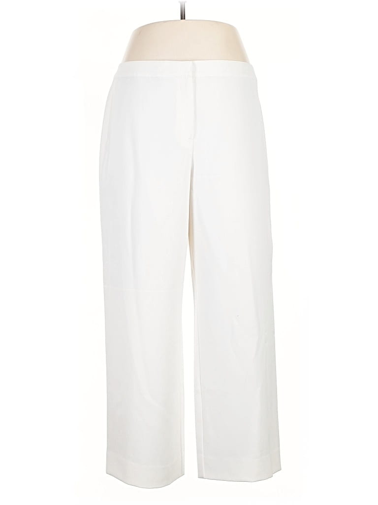 Pre-owned St. John Caviar Dress Pants In White