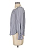 Mono b 100% Rayon Gray Long Sleeve Blouse Size S - photo 5