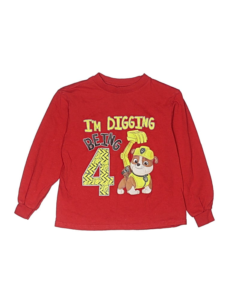 Pre-owned Nickelodeon Kids' Long Sleeve T-shirt In Red