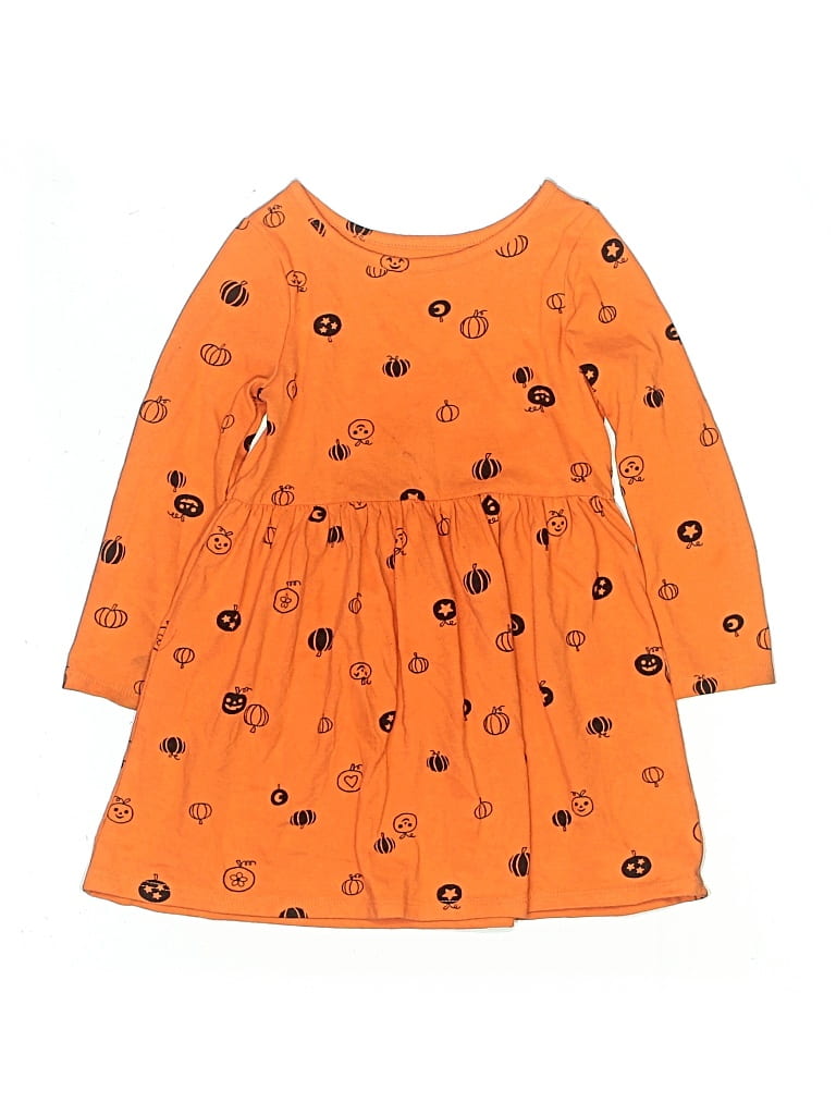 Pre-owned Cat & Jack Kids' Dress In Orange