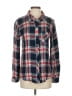 Rails 100% Rayon Plaid Red Long Sleeve Button-Down Shirt Size XS - photo 1
