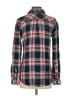 Rails 100% Rayon Plaid Red Long Sleeve Button-Down Shirt Size XS - photo 2