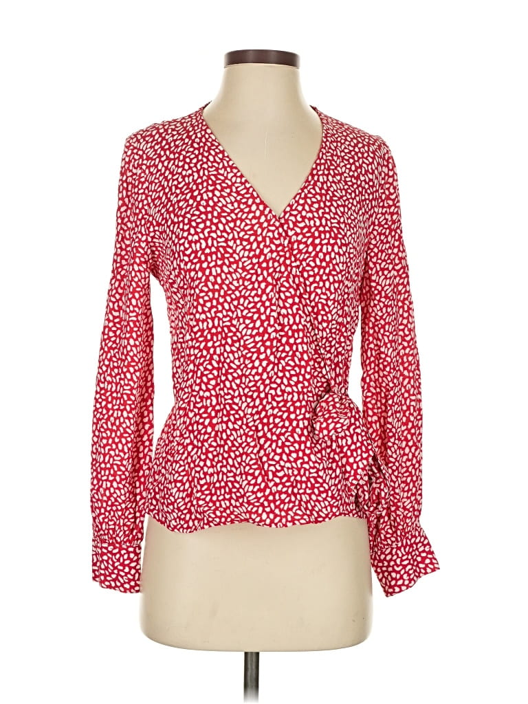 Pre-owned Talbots Long Sleeve T-shirt In Red