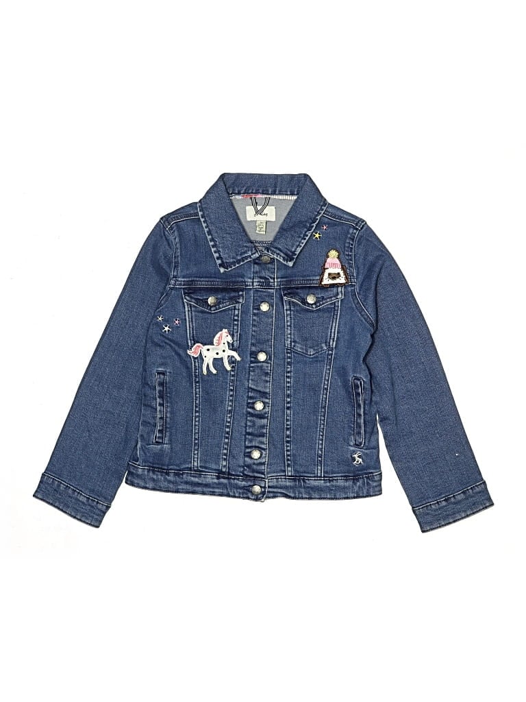 Pre-owned Joules Kids' Denim Jacket In Blue