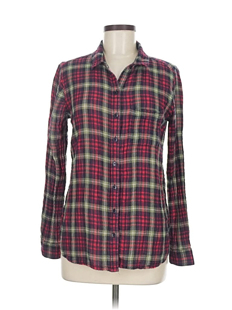 Pre-owned True Craft Long Sleeve Button Down Shirt In Green