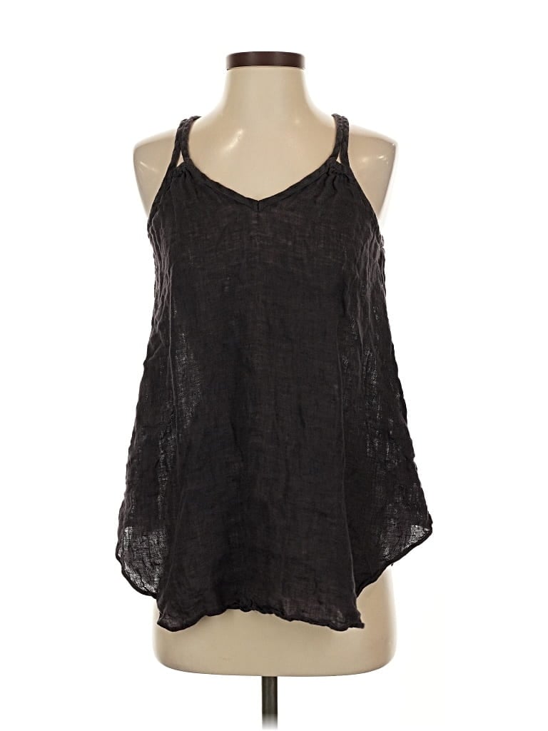 Pre-owned Calypso St Barth Tank Top Black Halter Neckline Tops