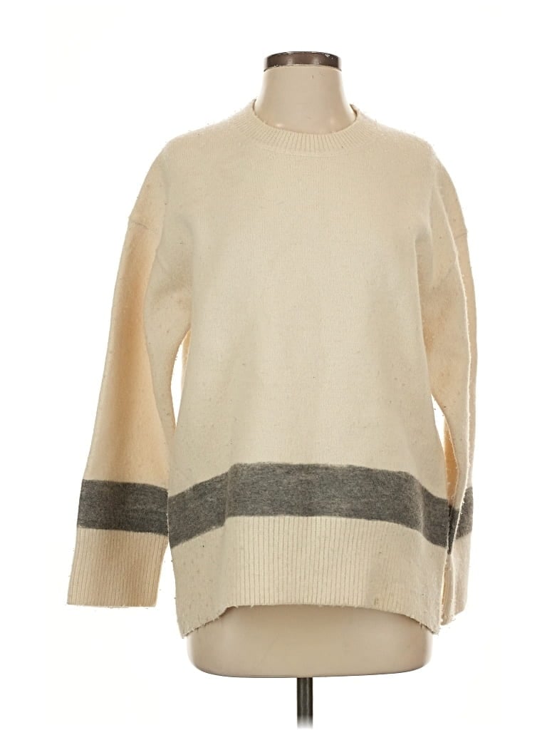 Pre-owned Allsaints Turtleneck Sweater In White