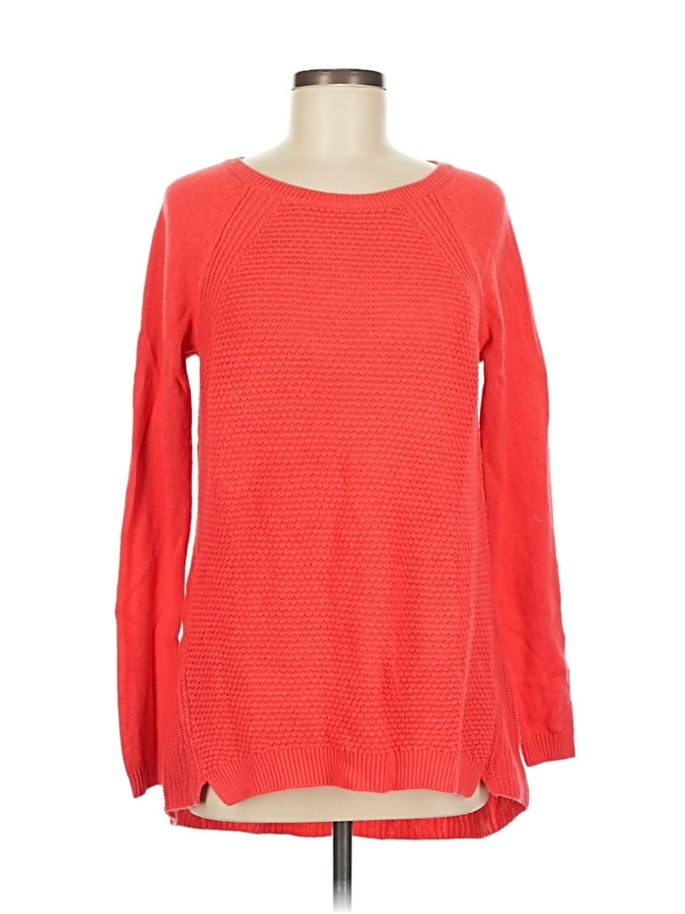Pre-owned Ann Taylor Loft Pullover Sweater In Red