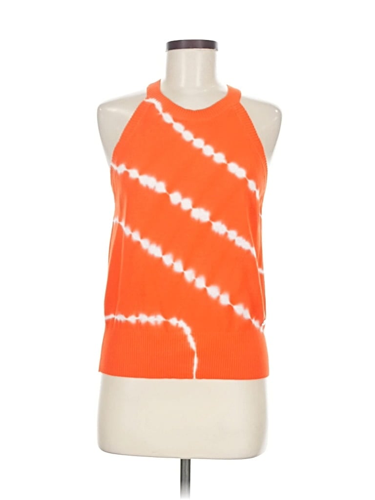 Pre-owned Dkny Pullover Sweater In Orange