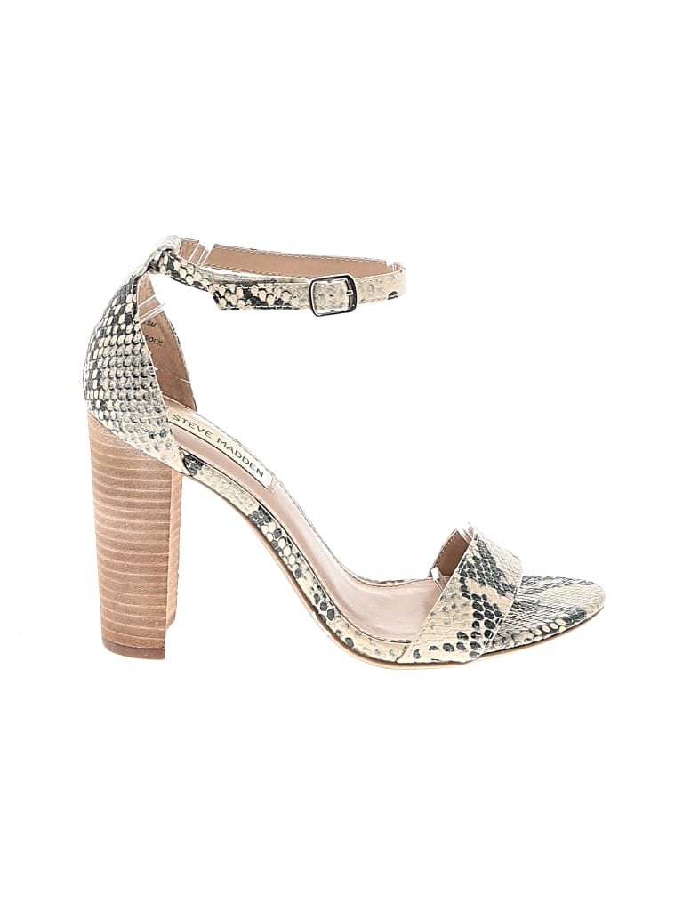 Pre-owned Steve Madden Heels In Gray