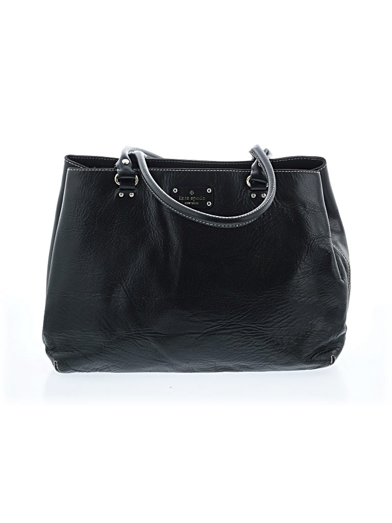 Pre-owned Kate Spade New York Leather Tote Bag In Black