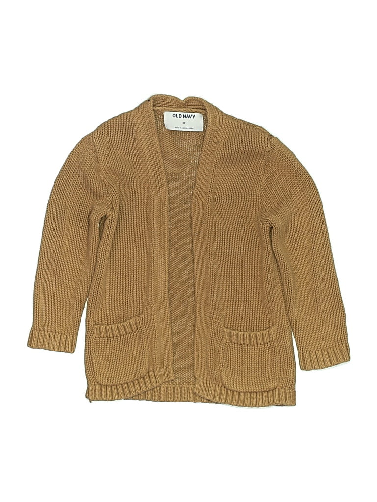 Pre-owned Old Navy Kids' Cardigan Sweater In Brown