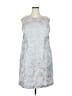 DANILLO 100% Polyester Metallic Silver Cocktail Dress Size 18W - photo 1