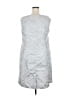 DANILLO 100% Polyester Metallic Silver Cocktail Dress Size 18W - photo 2