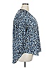 Vince Camuto 100% Polyester Blue 3/4 Sleeve Blouse Size 2X - photo 4