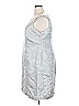 DANILLO 100% Polyester Metallic Silver Cocktail Dress Size 18W - photo 5