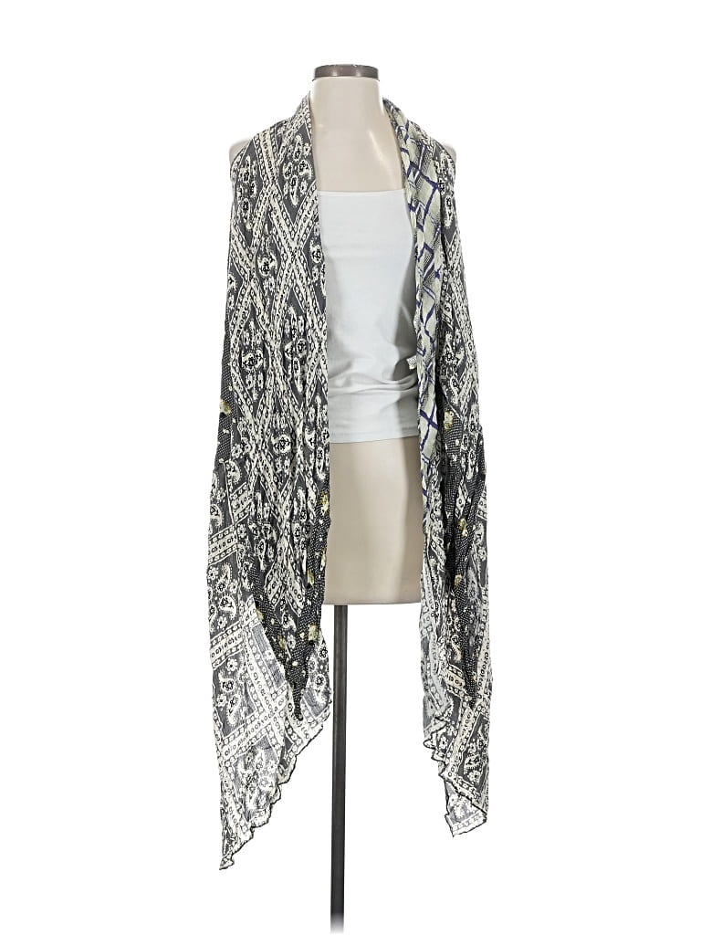 Pre-owned Free People Kimono In Silver