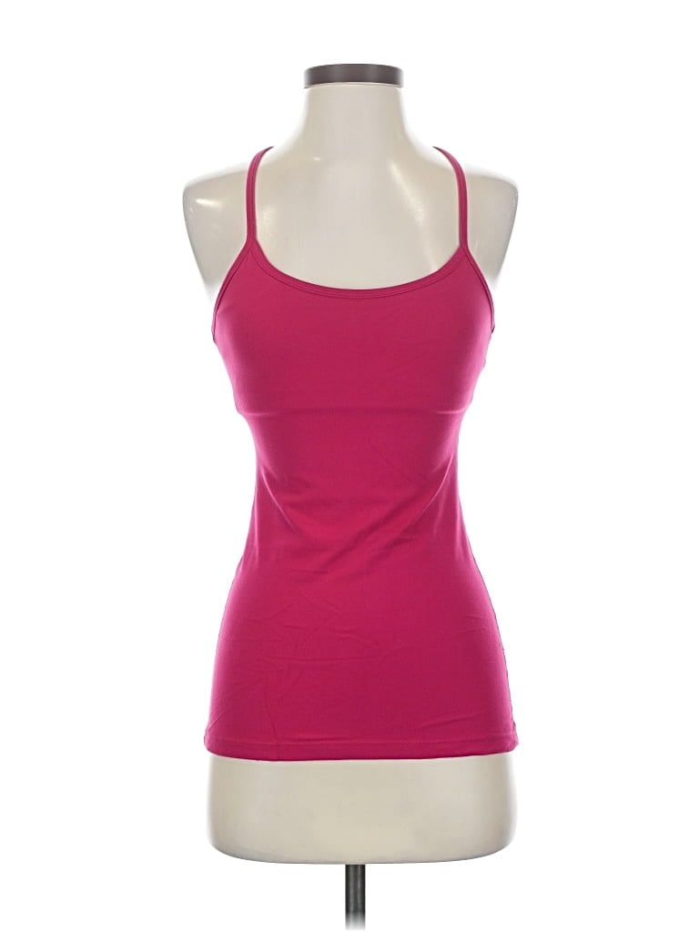 Pre-owned Beyond Yoga Tank Top Pink Halter Neckline Tops