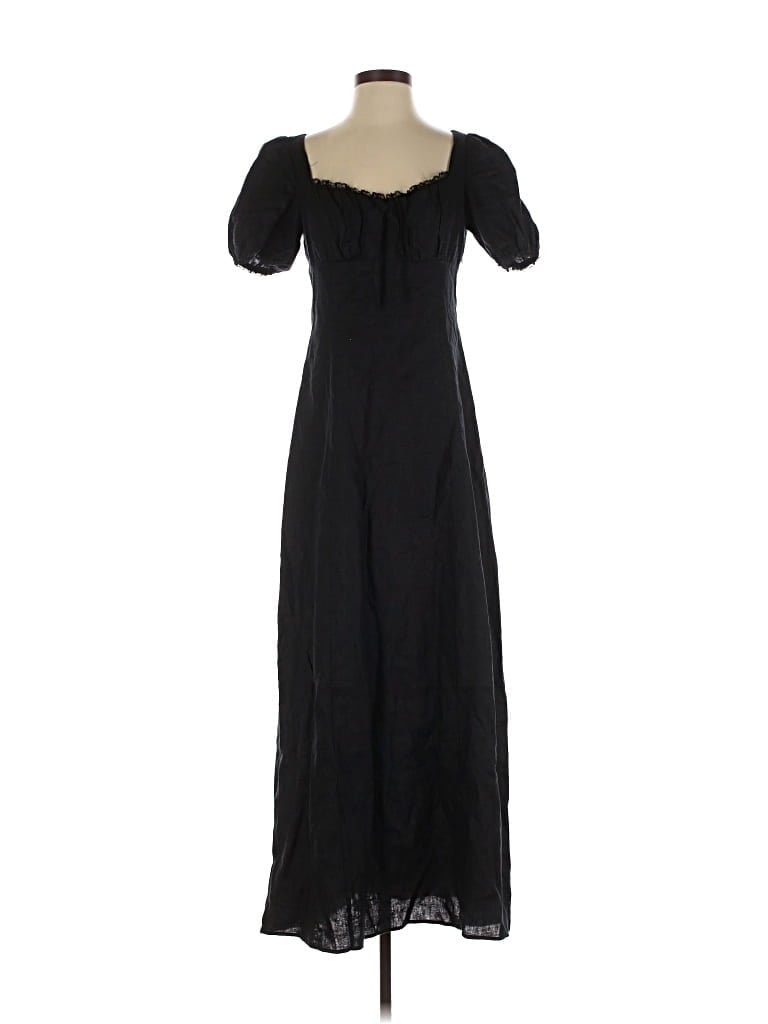 Pre-owned Reformation Casual Dress In Black