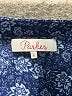 Parker 100% Cotton Paisley Blue Romper Size S - photo 3