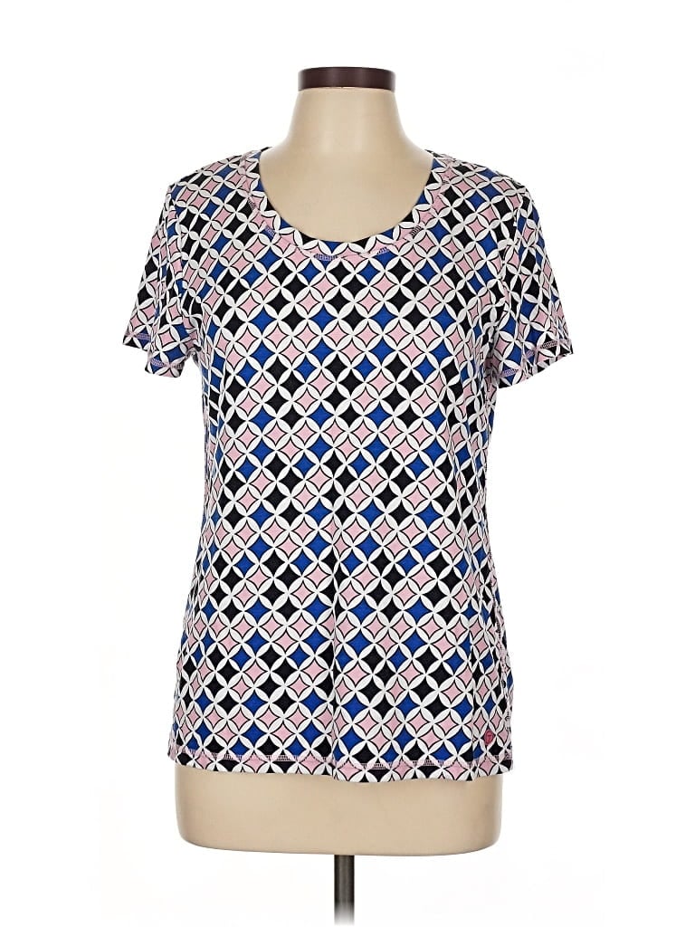 Pre-owned T By Talbots Short Sleeve T-shirt In Blue