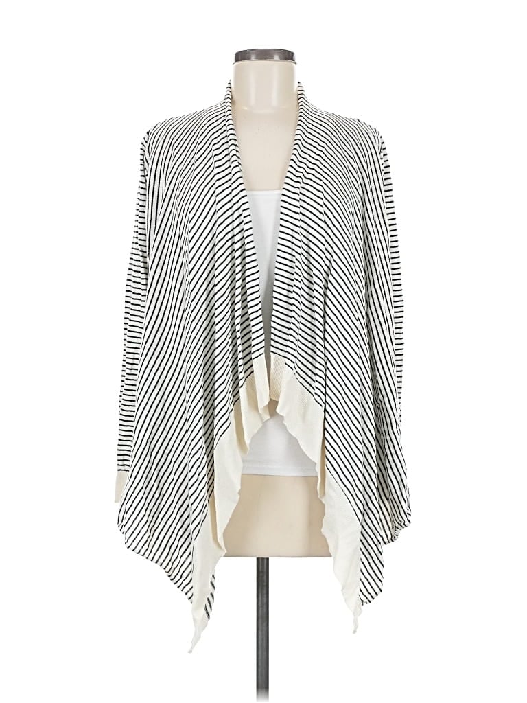 Pre-owned Ann Taylor Factory Cardigan Sweater In Gray