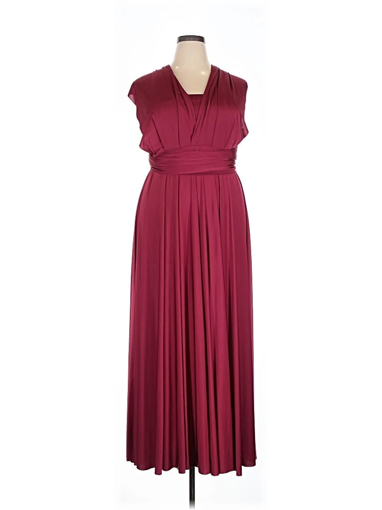 Pre-owned Torrid Cocktail Dress In Burgundy