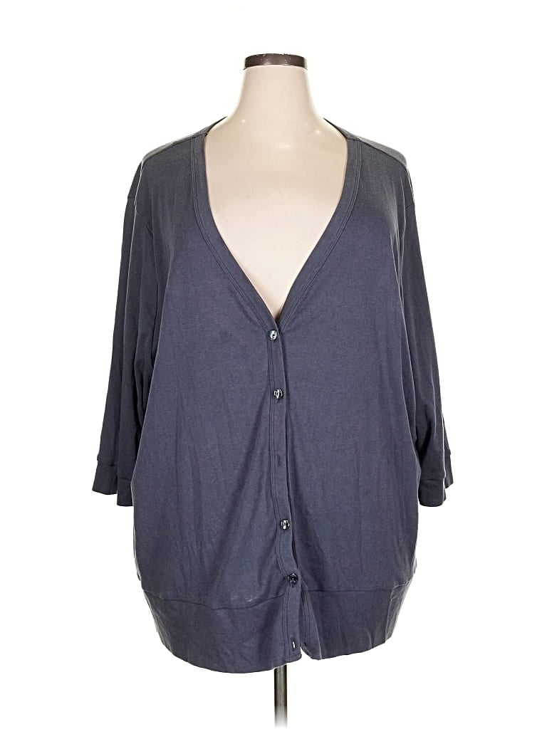 Pre-owned Liz & Me Cardigan Sweater In Gray