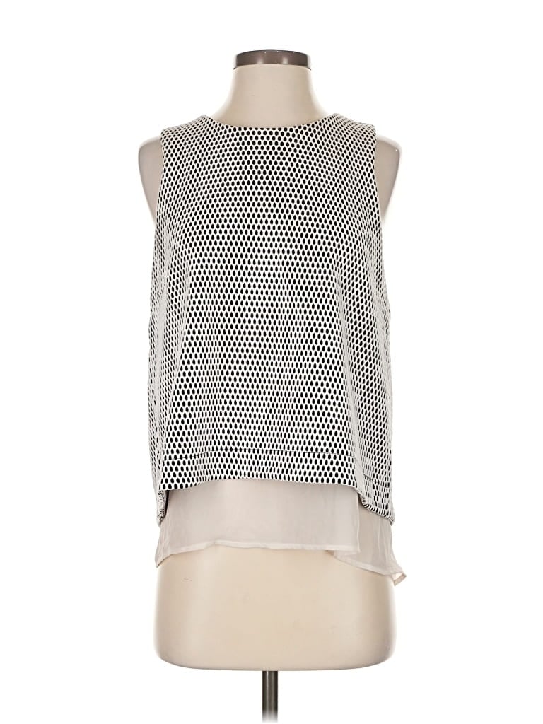 Pre-owned Banana Republic Sleeveless Blouse In Silver