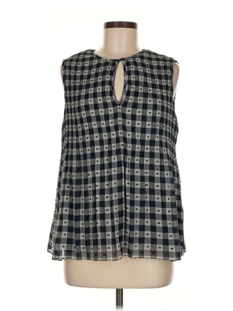 Pre-owned Max Studio Sleeveless Blouse In Gray
