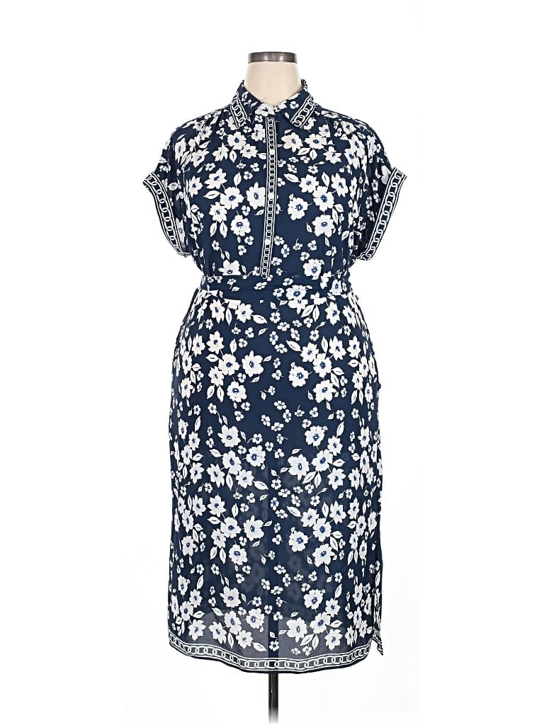 Pre-owned Max Studio Casual Dress In Blue