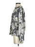 Collective Concepts 100% Polyester Print Silver Long Sleeve Blouse Size XS - photo 5