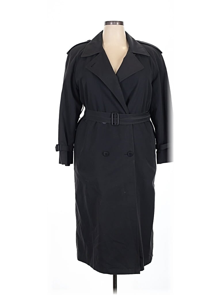 Pre-owned London Fog Trenchcoat In Black