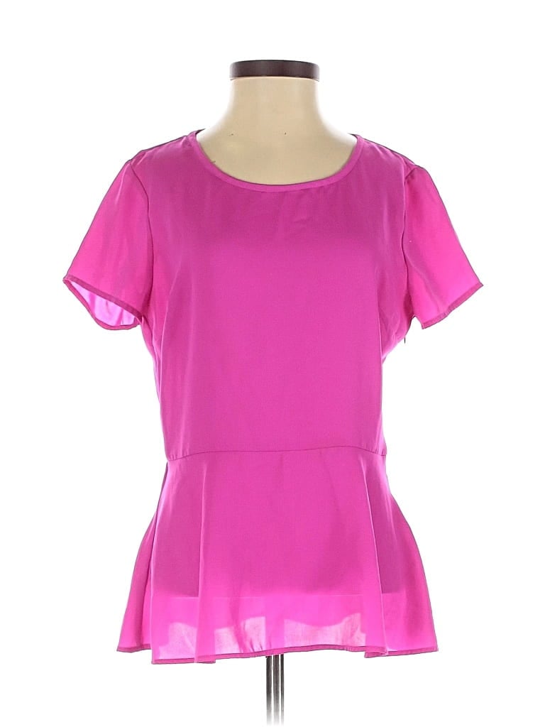 Pre-owned Banana Republic Short Sleeve Blouse In Pink