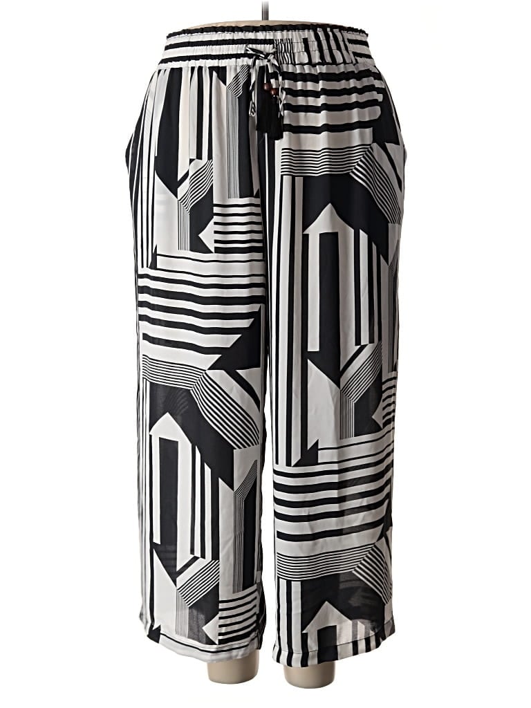 Pre-owned Rose + Olive Casual Pants In Silver